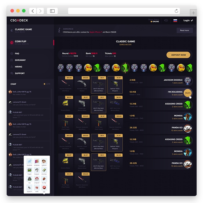 CSGODeck - Coin Flip & Classic