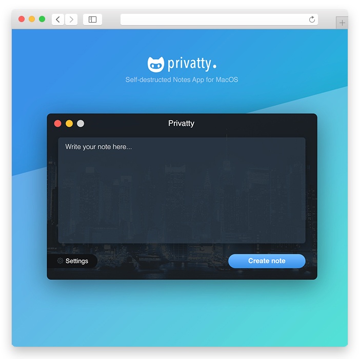 Privatty MacOS App Design