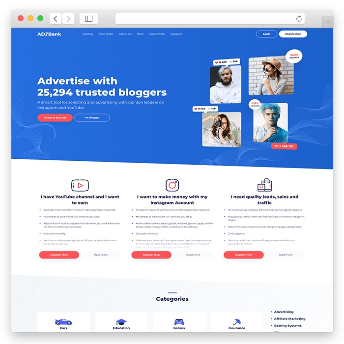 ADZBank - Bloggers Exchange