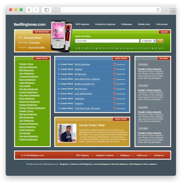 Catalog of Best RingTones